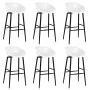 Mesa alta y taburetes de bar de 7 piezas blanco de , muebles para cocinas y comedores - Ref: Foro24-3057446, Precio: 453,07 €...