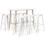 Set de muebles de bar de 7 piezas blanco de , muebles para cocinas y comedores - Ref: Foro24-3057444, Precio: 667,36 €, Descu...