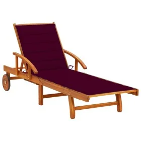 Tumbona de jardín con cojín madera maciza de acacia von , Liegen - Ref: Foro24-3061611, Preis: 230,88 €, Rabatt: %
