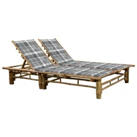Tumbona con cojines para 2 personas bambú by , Loungers - Ref: Foro24-3063959, Price: 339,55 €, Discount: %