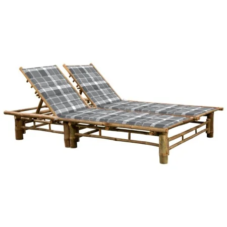 Tumbona con cojines para 2 personas bambú by , Loungers - Ref: Foro24-3063959, Price: 339,55 €, Discount: %
