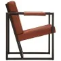 Sillón de cuero auténtico marrón de , Sillones - Ref: Foro24-247800, Precio: 220,01 €, Descuento: %