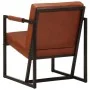 Sillón de cuero auténtico marrón de , Sillones - Ref: Foro24-247800, Precio: 220,01 €, Descuento: %