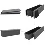 Banco almacenaje plegable lino sintético 150x38x38 gris oscuro by , Benches for halls and storage - Ref: Foro24-247089, Price...