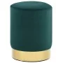 Taburete de terciopelo verde oscuro y dorado by , Folding stools and chairs - Ref: Foro24-249832, Price: 41,22 €, Discount: %