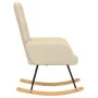 Silla mecedora de tela color crema de , Mecedoras - Ref: Foro24-327613, Precio: 113,34 €, Descuento: %