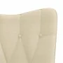 Silla mecedora de tela color crema de , Mecedoras - Ref: Foro24-327613, Precio: 113,34 €, Descuento: %