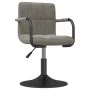Taburete de cocina de terciopelo gris claro de , Taburetes de cocina - Ref: Foro24-334606, Precio: 74,03 €, Descuento: %