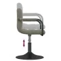 Taburete de cocina de terciopelo gris claro de , Taburetes de cocina - Ref: Foro24-334606, Precio: 74,03 €, Descuento: %