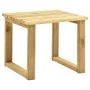Tumbona de jardín con mesa y cojín de madera de pino impregnada by , Loungers - Ref: Foro24-3065841, Price: 131,65 €, Discoun...