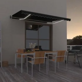 Toldo automático LED sensor de viento gris antracita 450x350 cm de , Toldos - Ref: Foro24-3069214, Precio: 828,16 €, Descuent...