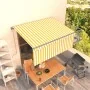 Toldo retráctil automático con persiana amarillo 3,5x2,5 m de , Toldos - Ref: Foro24-3069408, Precio: 427,24 €, Descuento: %