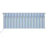 Toldo manual retráctil con persiana y LED azul y blanco 4,5x3 m by , Awnings - Ref: Foro24-3069441, Price: 412,48 €, Discount: %