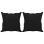 Sofá de 3 plazas con cojines tela de microfibra negro 180 cm de , Sofás - Ref: Foro24-3200980, Precio: 349,82 €, Descuento: %