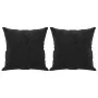 Sofá de 2 plazas con cojines terciopelo negro 120 cm von , Sofas - Ref: Foro24-3200940, Preis: 265,98 €, Rabatt: %
