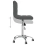 Silla de comedor giratoria tela gris oscuro von , Essstühle - Ref: Foro24-3087532, Preis: 82,05 €, Rabatt: %