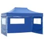 Carpa pleglable con 3 paredes 3x4,5 m azul de , Carpas y cenadores - Ref: Foro24-44971, Precio: 176,21 €, Descuento: %