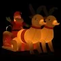 Papá Noel y renos de Navidad inflables con LED 130 cm de , Luces de Navidad - Ref: Foro24-345330, Precio: 106,90 €, Descuento: %