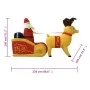 Papá Noel y renos de Navidad inflables con LED 130 cm de , Luces de Navidad - Ref: Foro24-345330, Precio: 106,90 €, Descuento: %