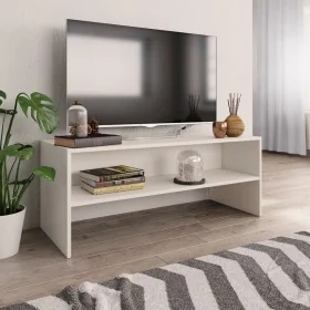 Mueble para TV madera contrachapada blanco 100x40x40 cm de , Muebles TV - Ref: Foro24-800045, Precio: 52,41 €, Descuento: %