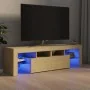 Mueble de TV con luces LED color roble Sonoma 140x36,5x40 cm de , Muebles TV - Ref: Foro24-804367, Precio: 115,26 €, Descuent...