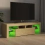 Mueble de TV con luces LED color roble Sonoma 140x36,5x40 cm de , Muebles TV - Ref: Foro24-804367, Precio: 115,26 €, Descuent...