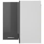 Armario colgante esquina “Lyon” gris brillo de , Armarios de cocina - Ref: Foro24-806397, Precio: 83,57 €, Descuento: %