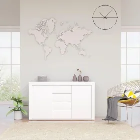 Aparador de madera contrachapada blanco 120x36x69 cm by , Sideboards - Ref: Foro24-801841, Price: 137,19 €, Discount: %