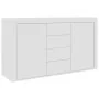 Aparador de madera contrachapada blanco 120x36x69 cm de , Aparadores - Ref: Foro24-801841, Precio: 137,19 €, Descuento: %