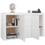 Aparador de madera contrachapada blanco 120x36x69 cm de , Aparadores - Ref: Foro24-801841, Precio: 137,19 €, Descuento: %