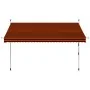 Toldo manual retráctil naranja y marrón 300 cm de , Toldos - Ref: Foro24-145838, Precio: 85,60 €, Descuento: %