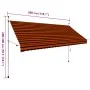 Toldo manual retráctil naranja y marrón 300 cm de , Toldos - Ref: Foro24-145838, Precio: 85,60 €, Descuento: %