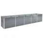 Arriate de acero galvanizado gris 400x80x45 cm de , Maceteros y jardineras - Ref: Foro24-47056, Precio: 80,22 €, Descuento: %