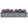 Arriate de acero galvanizado gris 400x80x45 cm de , Maceteros y jardineras - Ref: Foro24-47056, Precio: 80,22 €, Descuento: %