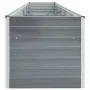 Arriate de acero galvanizado gris 400x80x45 cm de , Maceteros y jardineras - Ref: Foro24-47056, Precio: 80,22 €, Descuento: %