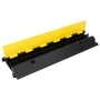 Rampas protectoras de cables con 2 canales 2 uds goma 100 cm de , Señales de carretera y tráfico - Ref: Foro24-150968, Precio...