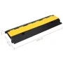 Rampas protectoras de cables con 2 canales 2 uds goma 100 cm de , Señales de carretera y tráfico - Ref: Foro24-150968, Precio...