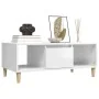 Mesa de centro madera contrachapada blanco brillo 90x50x36,5 cm de , Mesas de centro - Ref: Foro24-821062, Precio: 49,21 €, D...