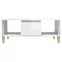 Mesa de centro madera contrachapada blanco brillo 90x50x36,5 cm de , Mesas de centro - Ref: Foro24-821062, Precio: 49,21 €, D...