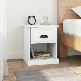 Mesita de noche madera contrachapada blanco 39x39x47,5 cm by , Nightstands - Ref: Foro24-816128, Price: 41,52 €, Discount: %