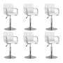 Sillas de comedor giratorias 6 unidades cuero sintético blanco by , dining chairs - Ref: Foro24-3087896, Price: 364,66 €, Dis...