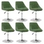 Silla de comedor giratoria 6 uds terciopelo verde oscuro von , Essstühle - Ref: Foro24-3088772, Preis: 330,45 €, Rabatt: %