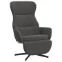Sillón de relax con reposapiés terciopelo gris oscuro de , Sillones - Ref: Foro24-3097496, Precio: 119,21 €, Descuento: %