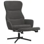 Sillón de relax con reposapiés terciopelo gris oscuro de , Sillones - Ref: Foro24-3097496, Precio: 119,21 €, Descuento: %