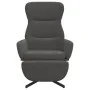 Sillón de relax con reposapiés terciopelo gris oscuro de , Sillones - Ref: Foro24-3097496, Precio: 119,21 €, Descuento: %