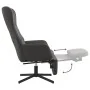 Sillón de relax con reposapiés terciopelo gris oscuro de , Sillones - Ref: Foro24-3097496, Precio: 119,21 €, Descuento: %