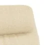 Sillón de relax con reposapiés tela color crema de , Sillones - Ref: Foro24-3097526, Precio: 126,43 €, Descuento: %