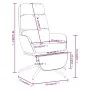 Sillón de relax con reposapiés tela color crema de , Sillones - Ref: Foro24-3097526, Precio: 126,43 €, Descuento: %