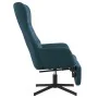 Sillón de relax con reposapiés terciopelo azul de , Sillones - Ref: Foro24-3097505, Precio: 118,86 €, Descuento: %