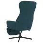 Sillón de relax con reposapiés terciopelo azul de , Sillones - Ref: Foro24-3097505, Precio: 118,86 €, Descuento: %